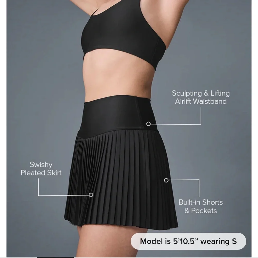 ALO Black Grand Slam Tennis Skort Size XS Pickleball Skirt - Picture 3 of 14